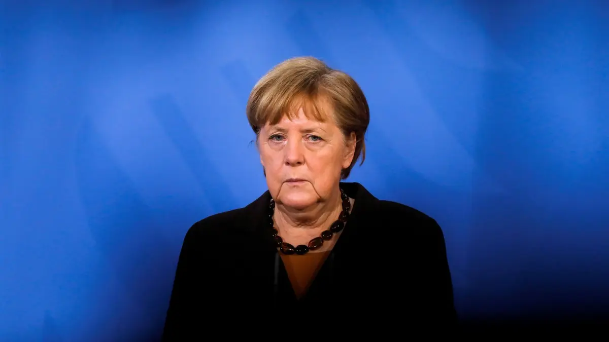 Angela Merkel, the ruler of another world.  A third of Germans want an apology from him